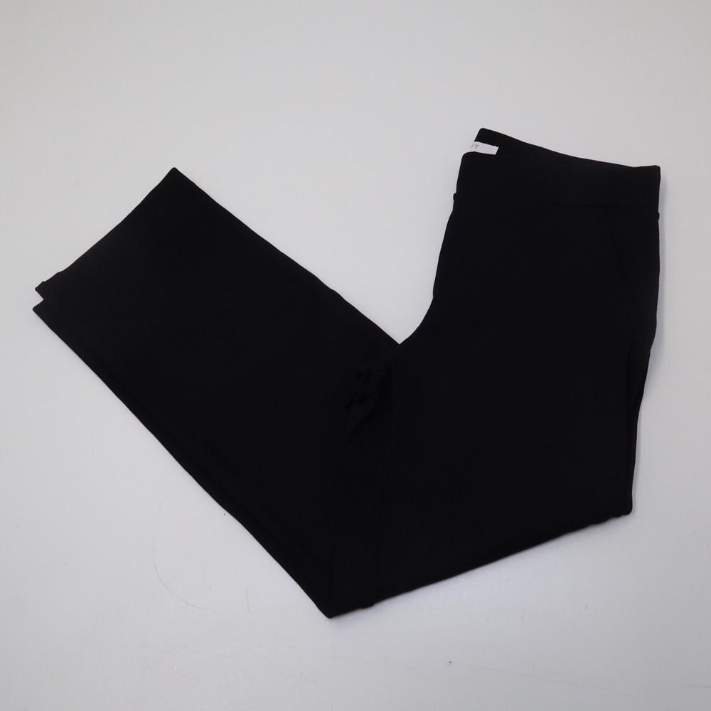Loft Cropped black pants Rayon M Stretch Comfortable Dressy Workwear